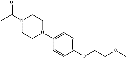 1-(4-(4-(2-甲氧基乙氧基)苯基)哌嗪-1-基)乙酮 结构式