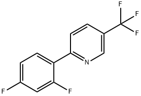 2-(2,4-二氟苯基)-5-(三氟甲基)吡啶 结构式