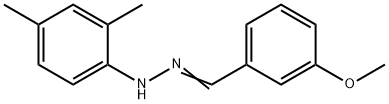 1-(2,4-diMethylphenyl)-2-(3-Methoxybenzylidene)hydrazine 结构式