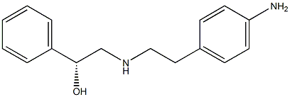 (ALPHAR)-ALPHA-[[[2-(4-氨基苯基)乙基]氨基]甲基]-苯甲醇 结构式