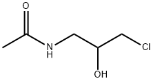 N-(3-氯-2-羟基丙基)乙酰胺 结构式