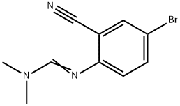 N'-(4-溴-2-氰苯基)-N,N-二甲基甲脒 结构式