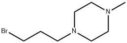 1-(3-溴丙基)-4-甲基哌嗪 结构式