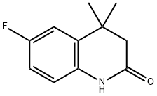 6-氟-4,4-二甲基-3,4-二氢喹啉-2(1H)-酮 结构式