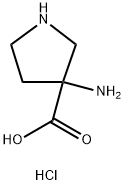 3-AMinopyrrolidine-3-carboxylic acid hydrochloride 结构式