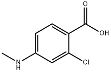 2-Chloro-4-(MethylaMino)-benzoic Acid 结构式