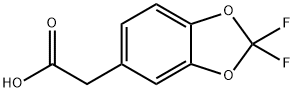 2-(2,2-二氟苯并[D][1,3]二氧杂环戊烯-5-基)乙酸 结构式