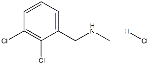 1-(2,3-二氯苯基)-N-甲基甲胺盐酸盐 结构式