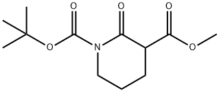 N-BOC-2-氧代哌啶-3-甲酸甲酯 结构式