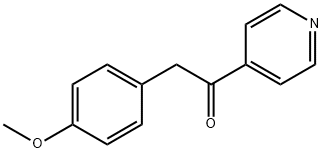 2-(4-甲氧基苯基)-1-(4-吡啶)-乙酮 结构式