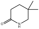 5,5-二甲基哌啶-2-酮 结构式