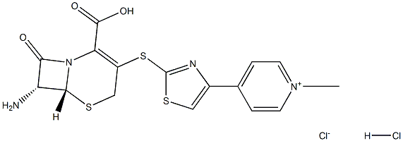 头孢洛林母核(二盐酸化物) 结构式