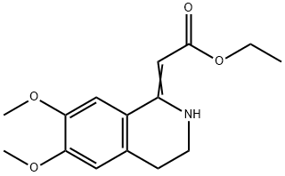 Ethyl 2-(6,7-diMethoxy-3,4-dihydroisoquinolin-1(2H)-ylidene)acetate 结构式