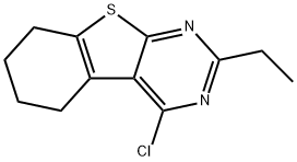 4-氯-2-乙基-5,6,7,8-四氢苯并[B]噻吩并[2,3-D]嘧啶 结构式