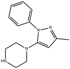 1-(3-甲基-1-苯基-5-吡唑基)哌嗪 结构式