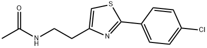 2-[2-(4-氯-苯基)-噻唑-4-基]-乙基胺 结构式