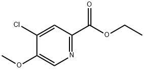 4-氯-5-甲氧基吡啶甲酸乙酯 结构式