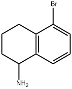 5-溴-1,2,3,4-四氢 - 萘-1-基胺 结构式