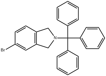 5-溴-2-三苯甲基异吲哚啉 结构式