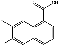6,7-二氟-萘-1-羧酸 结构式