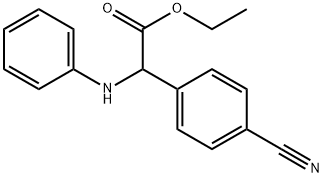 2-(4-氰基苯基)-2-(苯基氨基)乙酸乙酯 结构式