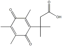 3-(2,3,5-triMethyl-1,4-benzoquinonyl)-3-Methylbutyric acid 结构式