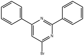 4-溴-2,6-二苯基嘧啶 结构式