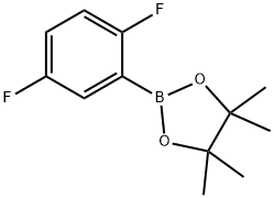 2,5-二氟苯硼酸频哪醇酯 结构式