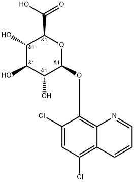 5,7-Dichloro-8-quinolinol Glucuronide 结构式