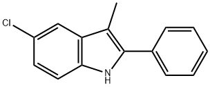 5-氯-3-甲基-2-苯基-1H-吲哚 结构式