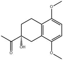 1-[(2R)-1,2,3,4-四氢-2-羟基-5,8-二甲氧基-2-萘基]-乙酮 结构式