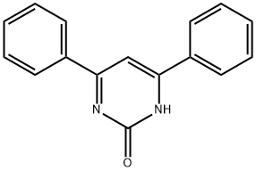 4,6-二苯基-2-羟基嘧啶 结构式