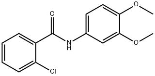 2-氯-N-(3,4-二甲氧基苯基)苯甲酰胺 结构式