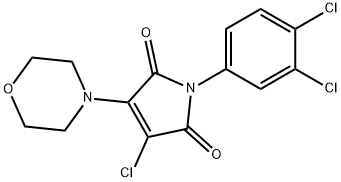 3-氯-1-(3,4-二氯苯基)-4-(4-吗啉基)-1H-吡咯-2,5-二酮 结构式