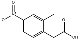 2-(2-甲基-4-硝基苯基)乙酸甲酯 结构式