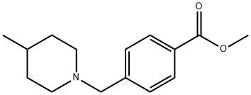 4甲基-((4-甲基哌啶-1-基)甲基)苯酸酯 结构式