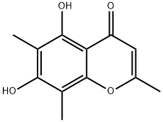 5,7-二羟基-2,6,8-三甲基色原酮 结构式