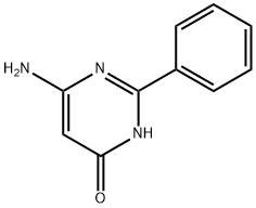 6-氨基-2-苯基-4(1H)-嘧啶酮 结构式