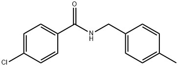 4-氯-N-(4-甲基苄基)苯甲酰胺 结构式