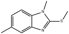 1,5-二甲基-2-(甲巯基)-1H-苯并[D]咪唑 结构式