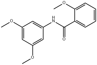 2-甲氧基-N-(3,5-二甲氧基苯基)苯甲酰胺 结构式