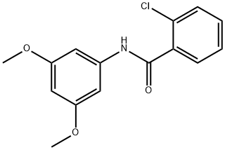 2-氯-N-(3,5-二甲氧基苯基)苯甲酰胺 结构式