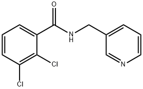 2,3-二氯-N-(吡啶-3-基甲基)苯甲酰胺 结构式