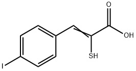 3-(4-碘苯基)-2-巯基-2-丙烯酸 结构式