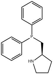 (R)-(+)-2-(二苯基膦基甲基)吡咯烷 结构式