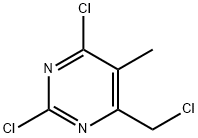 2,4-二氯-6-(氯甲基)-5-甲基嘧啶 结构式