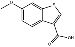 6-甲氧基苯并[B]噻吩-3-羧酸 结构式