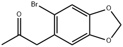 1-(6-BroMo-1,3-benzodioxol-5-yl)-2-propanone 结构式