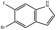 6-氟-5-溴吲哚 结构式