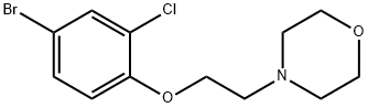 4-(2-(4-溴-2-氯苯氧基)乙基)吗啉 结构式